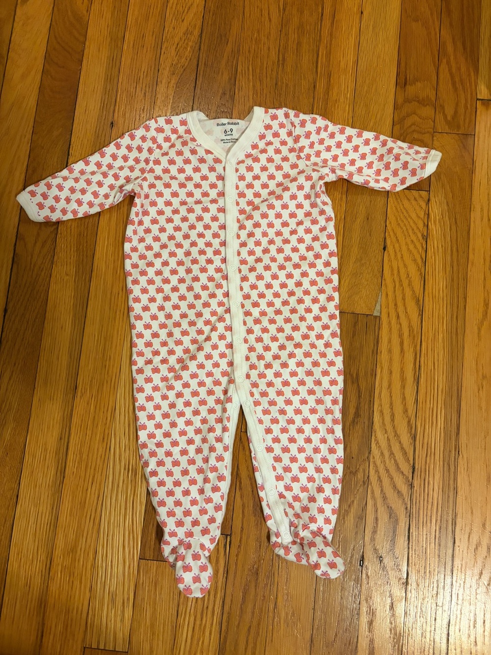 Roller Rabbit Like New Sunita Butterfly Footed Sleeper 6-9 Months
